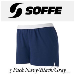 3 Pack Soffe Shorts